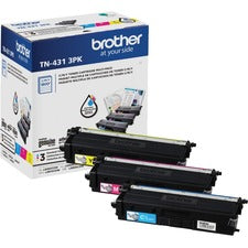 Brother TN-431 Toner Cartridge - Cyan, Magenta, Yellow