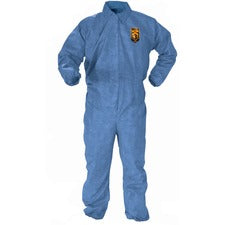 KleenGuard A60 Coveralls - Zipper Front, Storm Flap, Elastic Back, Wrists & Ankles