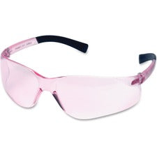 Pink Lens Safety Glasses with Rubber Temple Tips, 821 FIT Style Series