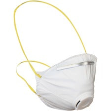 Disposable Particulate Respirator with Exhalation Valve, White
