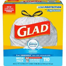 Glad Febreze Fresh 13-gal Kitchen Bags