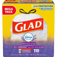 Glad OdorShield 13-gallon Lavender Scented Bags
