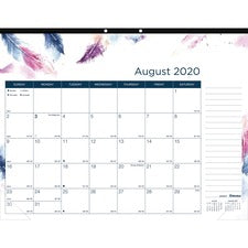 Blueline BOHO Academic Monthly Desk Pad