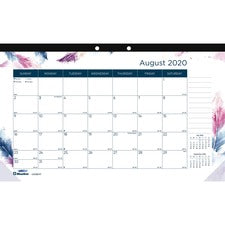 Blueline BOHO Academic Monthly Desk Pad