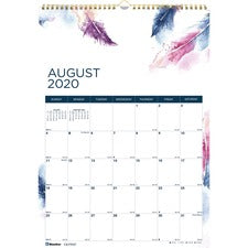 Blueline BOHO Academic Wall Calendar