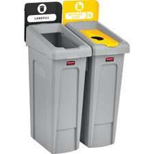 Rubbermaid Commercial Slim Jim Recycling Station
