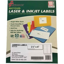 SKILCRAFT Recycled Laser/Inkjet Address Labels