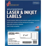 SKILCRAFT Laser/Inkjet Weatherproof Mailing Labels