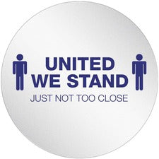 Deflecto StandSafe 20" Personal Spacing Disks - United We Stand