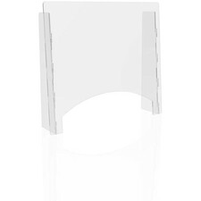Deflecto Countertop Safety Barrier with Pass Through