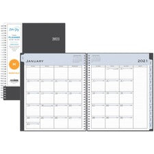 Blue Sky Tabbed Monthly Planner