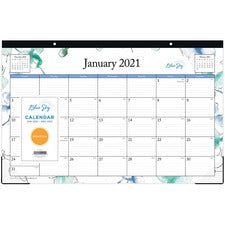 Blue Sky Premium Calendar Desk Pad