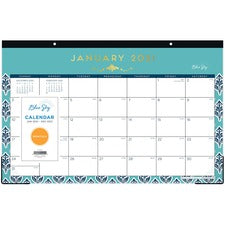 Blue Sky Premium Calendar Desk Pad