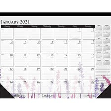 House of Doolittle Wild Flower Monthly Desk Pad