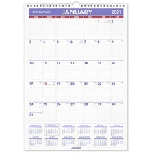 At-A-Glance Monthly Wall Calendar