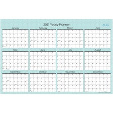 Blue Sky Laminated Erasable Wall Calendar