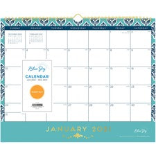 Blue Sky Sullana Monthly Wall Calendar