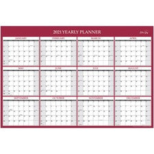 Blue Sky Laminated Erasable Wall Calendar