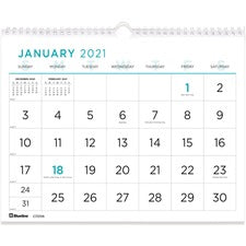 Rediform Large Print Wall Calendar
