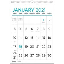 Rediform Large Print Wall Calendar