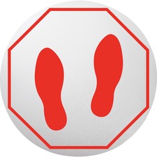 Lorell Red Feet Personal Spacing Discs