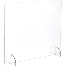 Safco Portable Freestanding Acrylic Sneeze Guard