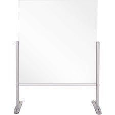 Bi-silque Glass Countertop Barrier w/ Passthrough