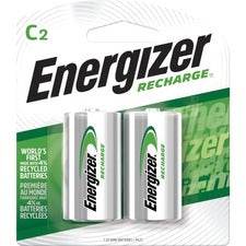 Energizer Recharge Universal Rechargeable C Batteries, 2 Pack