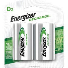Energizer Recharge Universal Rechargeable D Batteries, 2 Pack