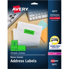 Avery&reg; High-Visibility Fluorescent Labels