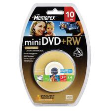 Memorex DVD Rewritable Media - DVD+RW - 4x - 1.40 GB - 10 Pack Spindle
