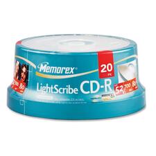 Memorex CD Recordable Media - CD-R - 52x - 700 MB - 20 Pack