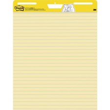Post-it&reg; Self-Stick Easel Pads with Faint Rule