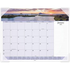 At-A-Glance Images Of The Sea Monthly Desk Pad