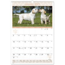 At-A-Glance Puppies Monthly Wall Calendar
