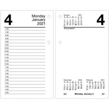 At-A-Glance Daily Desk Calendar Refill with Tabs
