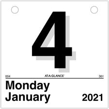 At-A-Glance "Today Is" Daily Wall Calendar Refill