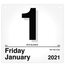 At-A-Glance "Today Is" Daily Wall Calendar Refill