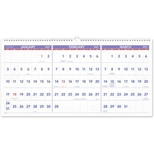 At-A-Glance 3-Month Horizontal Wall Calendar