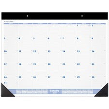 At-A-Glance Monthly Two-color Desk Pad