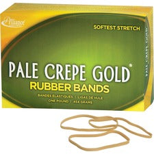 Alliance Rubber 20335 Pale Crepe Gold Rubber Bands - Size #33