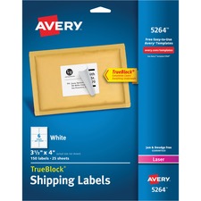 Avery® TrueBlock Shipping Labels - Sure Feed