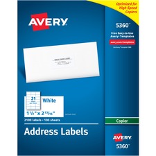 Avery&reg; Address Labels for Copiers