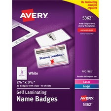 Avery&reg; 5362 Laser/Inkjet Badge Insert