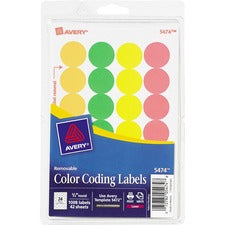 Avery&reg; Print or Write Color-Coding Labels