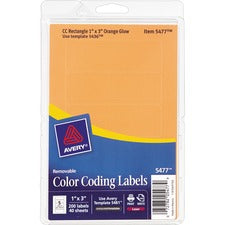 Avery&reg; Rectangular Color-Coding Labels