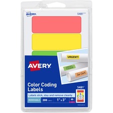 Avery® Print or Write Color-Coding Labels