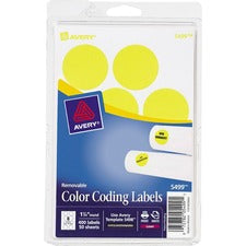 Avery&reg; 1-1/4" Color-Coding Labels