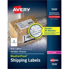 Avery&reg; WeatherProof Mailing Labels - TrueBlock