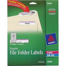 Avery&reg; File Folder Labels - TrueBlock - Sure Feed
